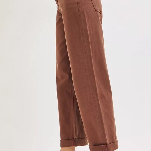 RISEN Full Size Tummy Control Mid Rise Ankle Barrel Baggy Plus Size - Picture 4 of 6